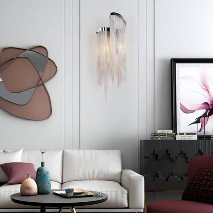 Silvara Chain Tassel Wall Light