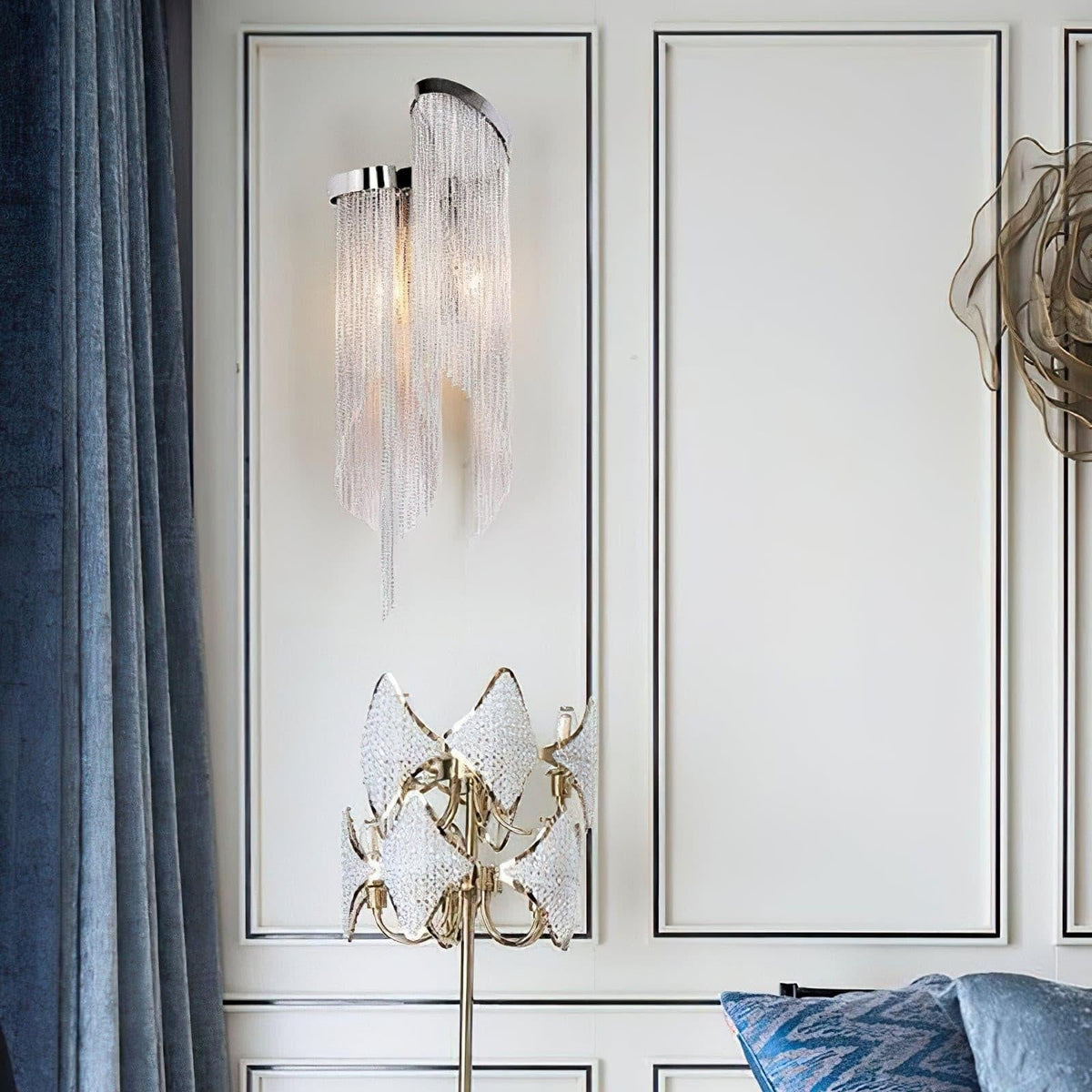 Silvara Chain Tassel Wall Light