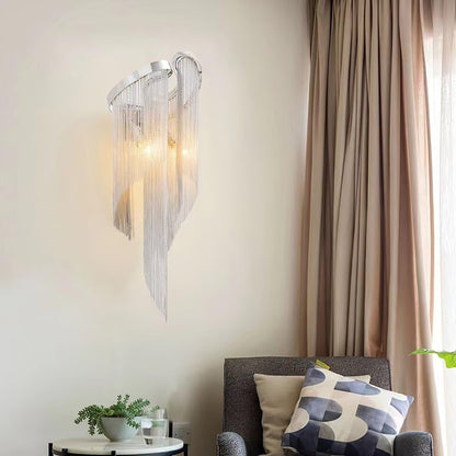 Silvara Chain Tassel Wall Light