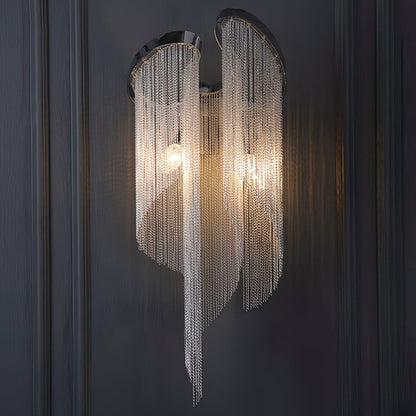 Silvara Chain Tassel Wall Light