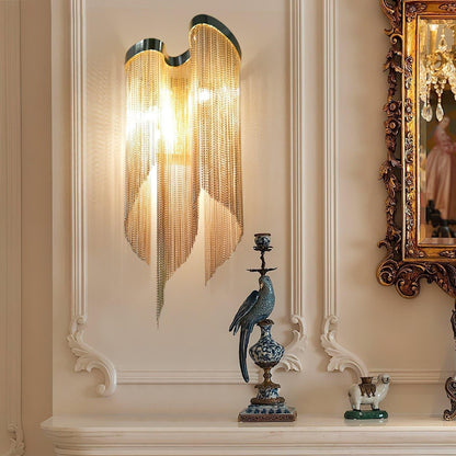 Silvara Chain Tassel Wall Light