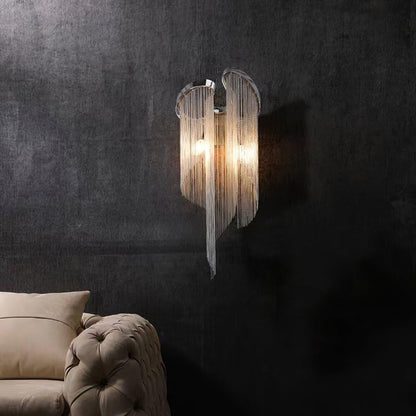 Silvara Chain Tassel Wall Light