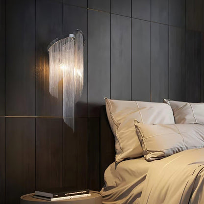 Silvara Chain Tassel Wall Light