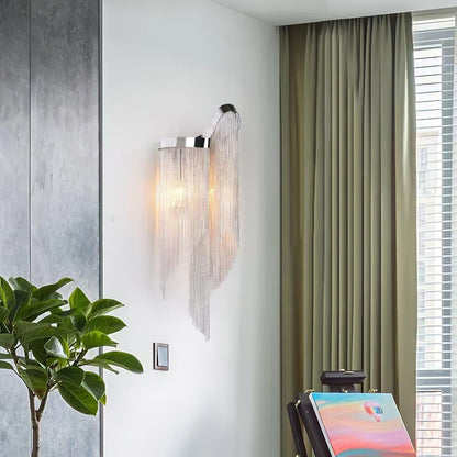 Silvara Chain Tassel Wall Light