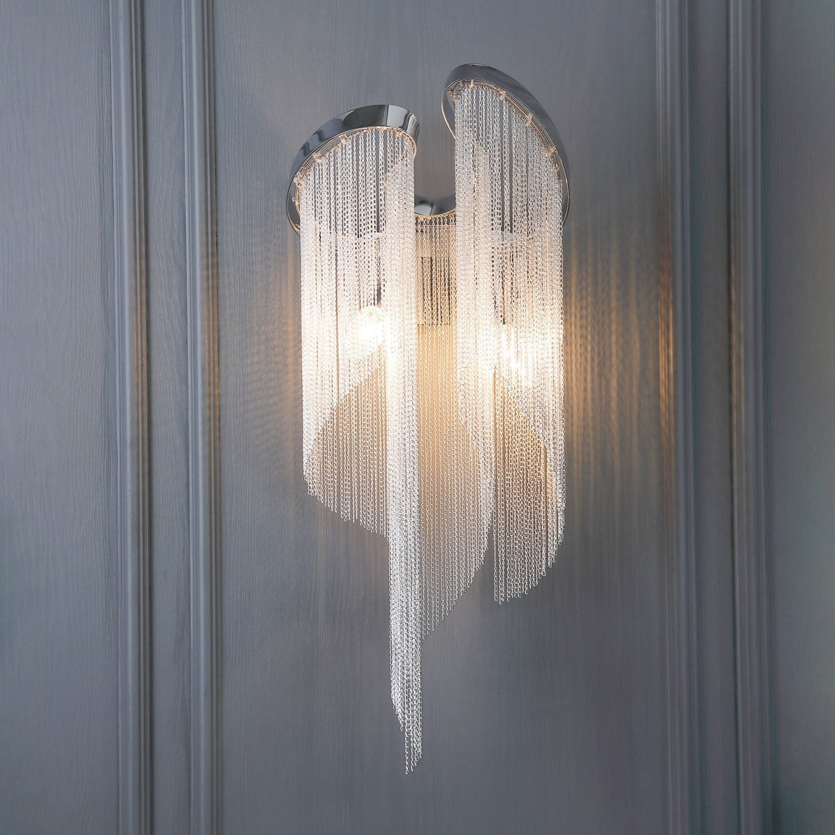 Silvara Chain Tassel Wall Light