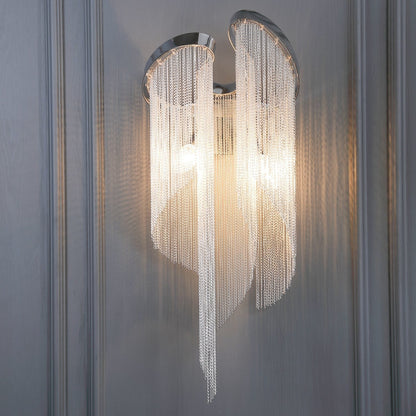 Silvara Chain Tassel Wall Light