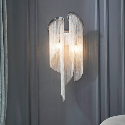 Silvara Chain Tassel Wall Light