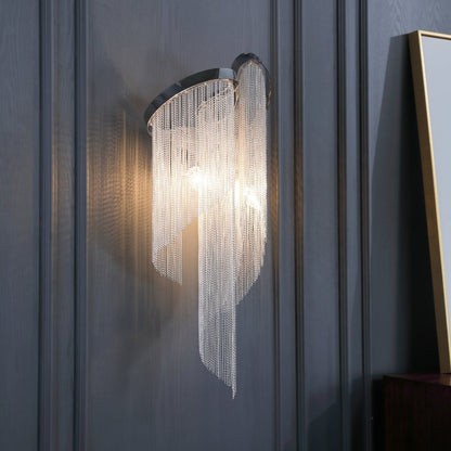 Silvara Chain Tassel Wall Light
