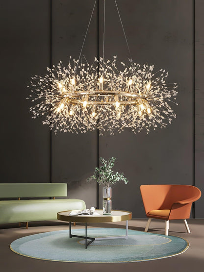 Solara Crystal Burst Chandelier