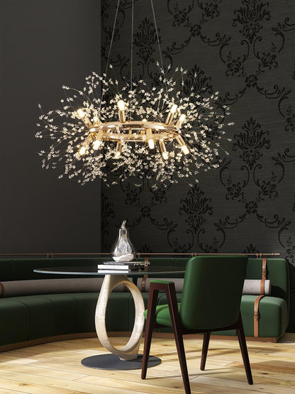 Solara Crystal Burst Chandelier
