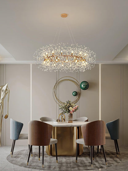 Solara Crystal Burst Chandelier