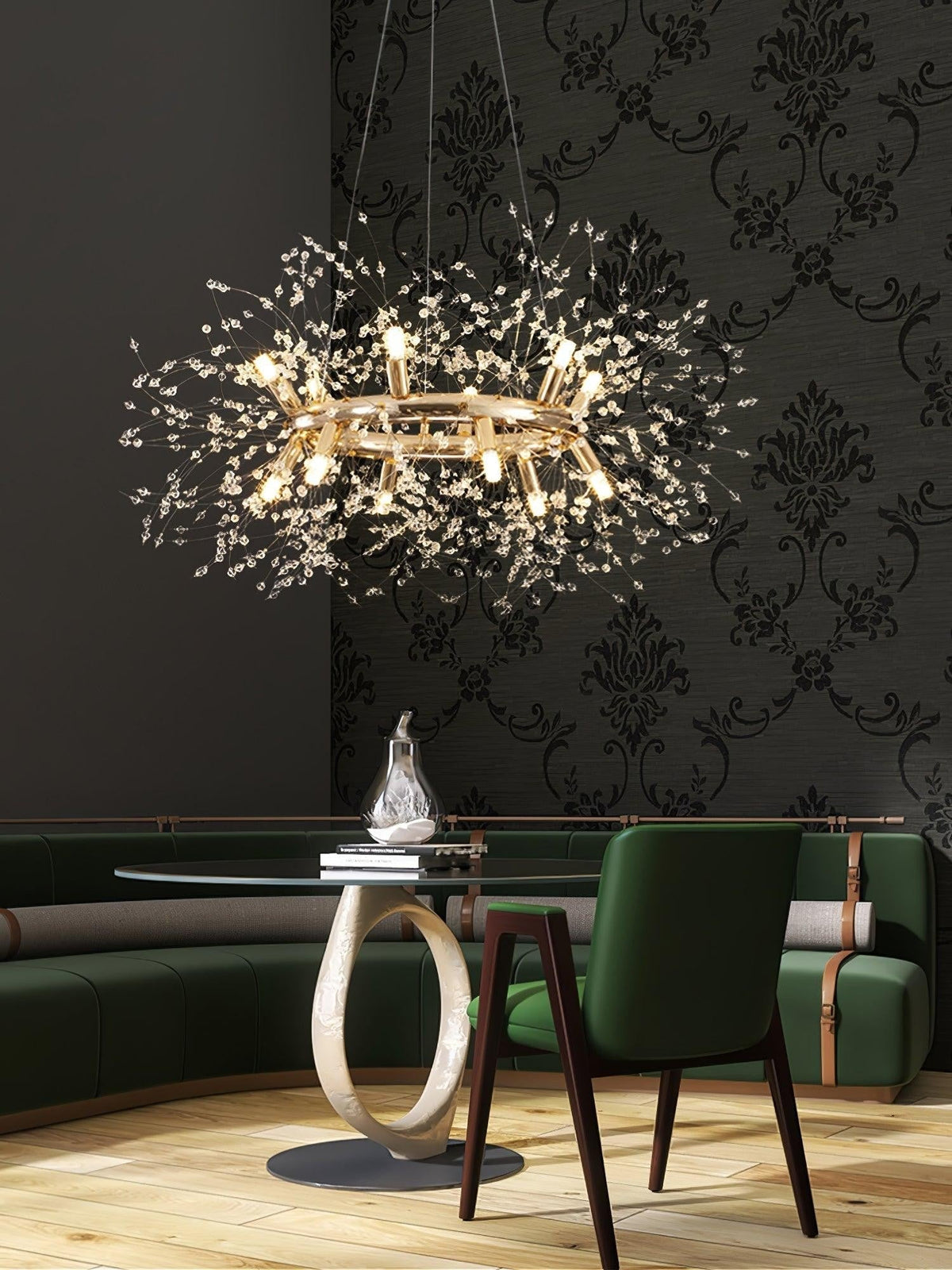 Solara Crystal Burst Chandelier