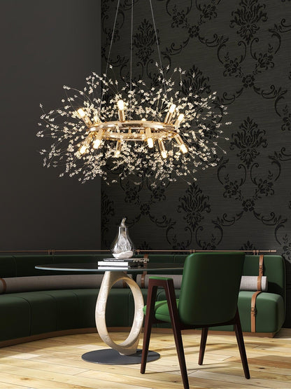 Solara Crystal Burst Chandelier