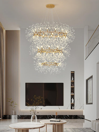 Solara Crystal Burst Chandelier