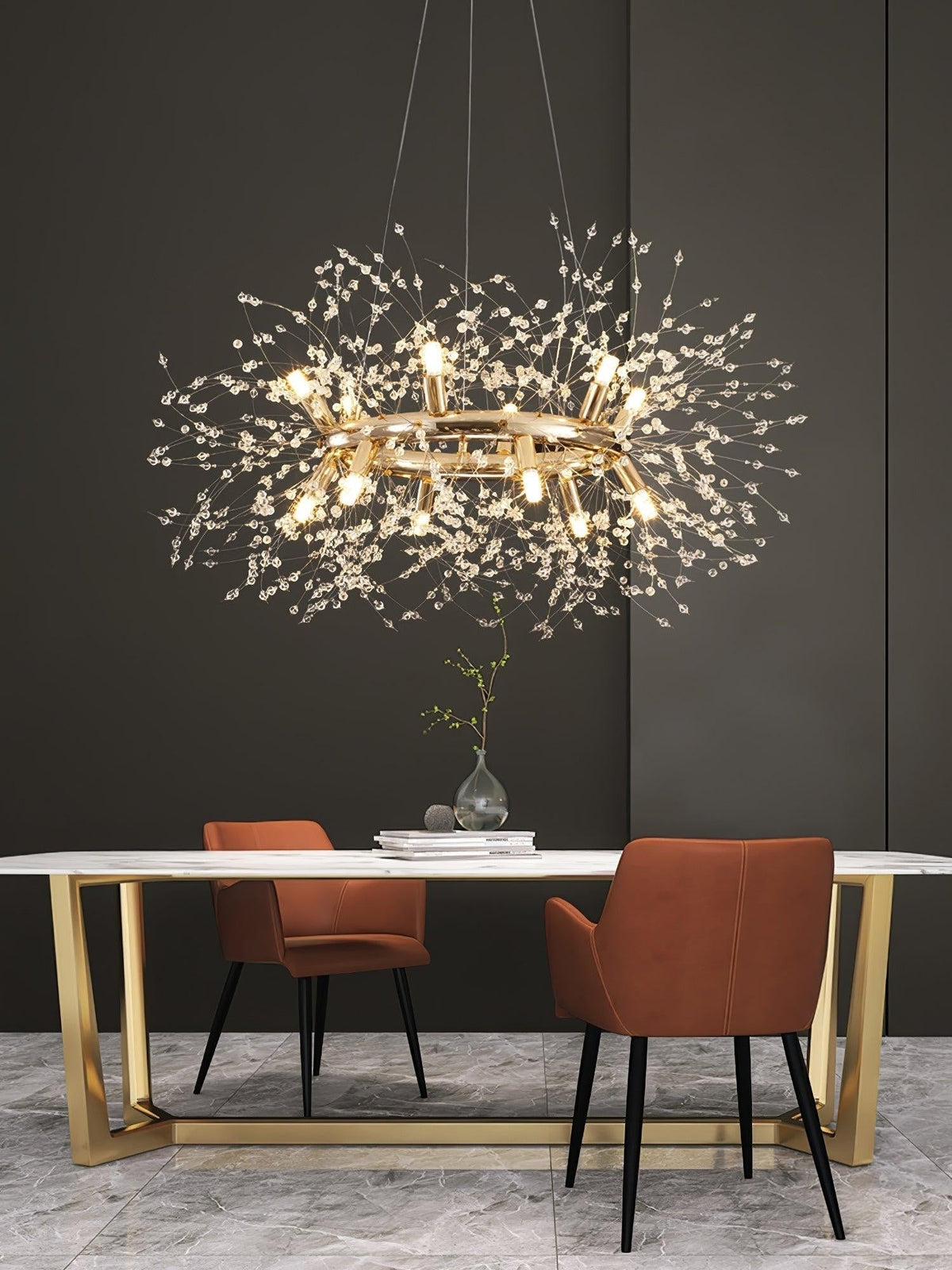 Solara Crystal Burst Chandelier