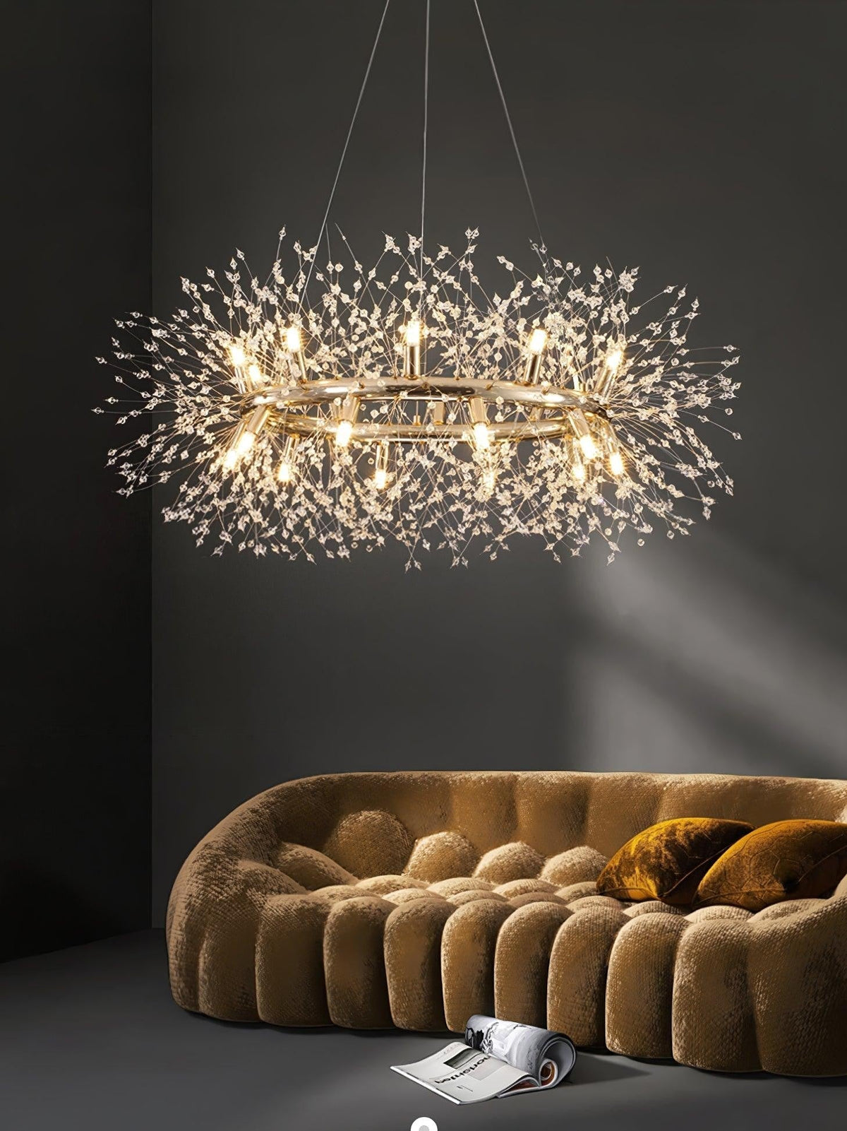 Solara Crystal Burst Chandelier