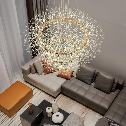 Solara Crystal Burst Chandelier