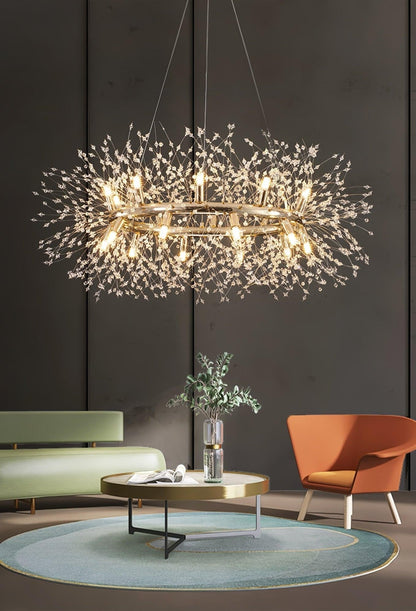 Solara Crystal Burst Chandelier