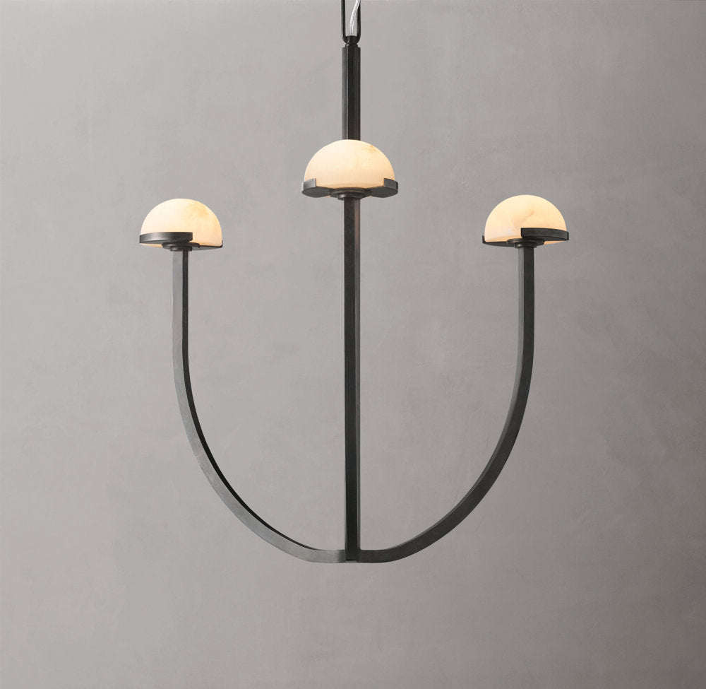 Solenne Alabaster Hemisphere Chandelier
