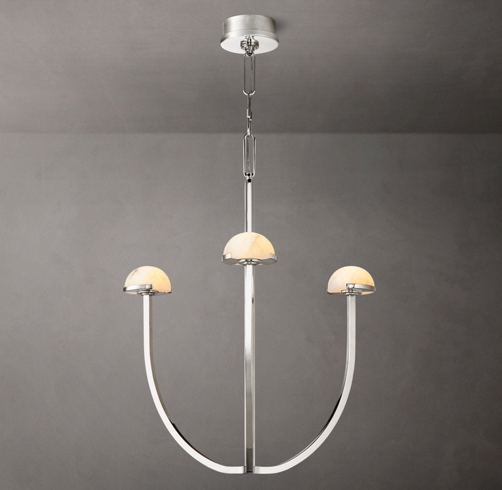 Solenne Alabaster Hemisphere Chandelier
