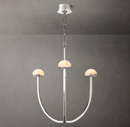 Solenne Alabaster Hemisphere Chandelier