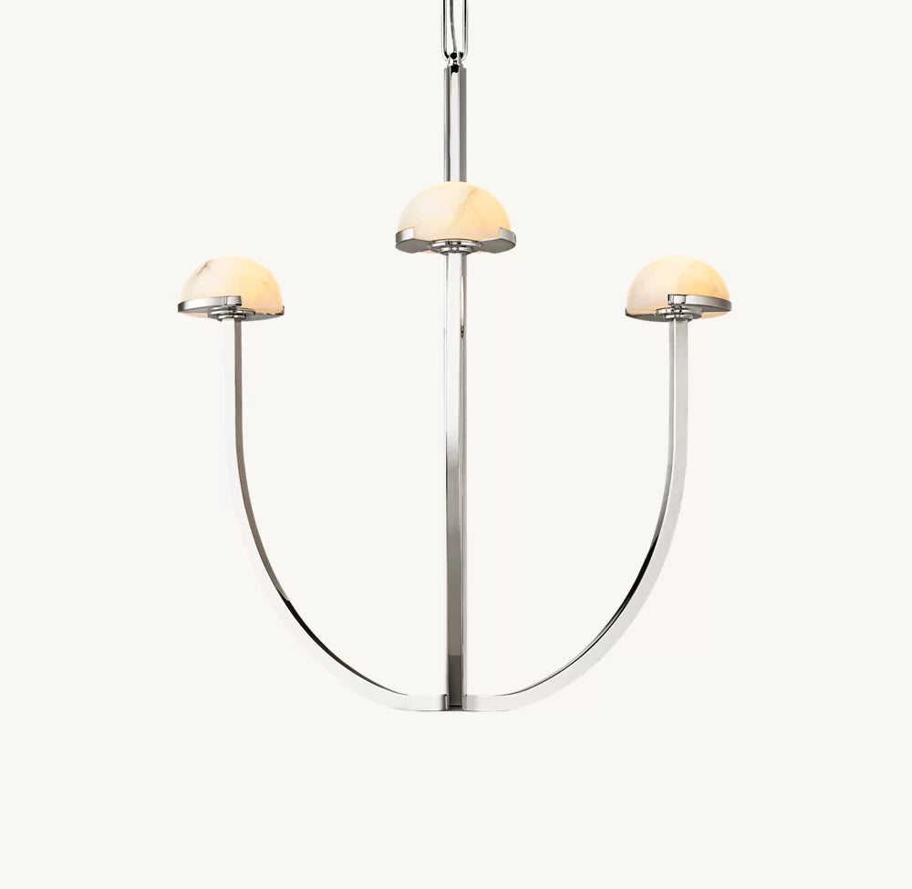 Solenne Alabaster Hemisphere Chandelier