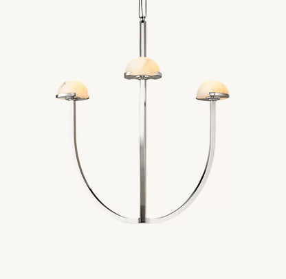 Solenne Alabaster Hemisphere Chandelier
