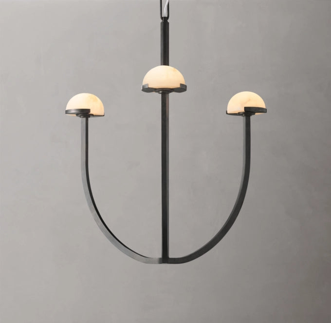 Solenne Alabaster Hemisphere Chandelier