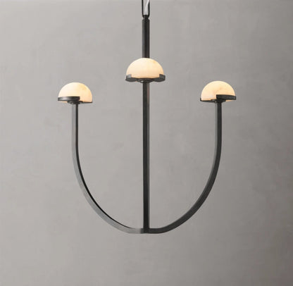 Solenne Alabaster Hemisphere Chandelier