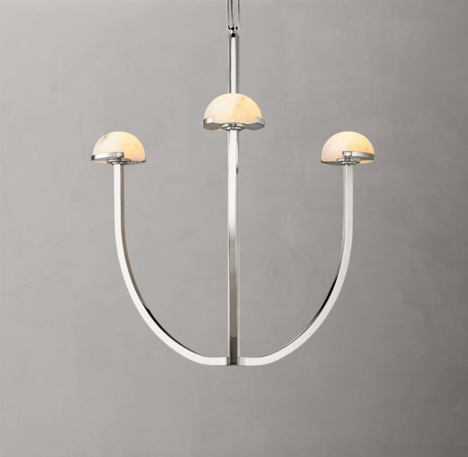 Solenne Alabaster Hemisphere Chandelier