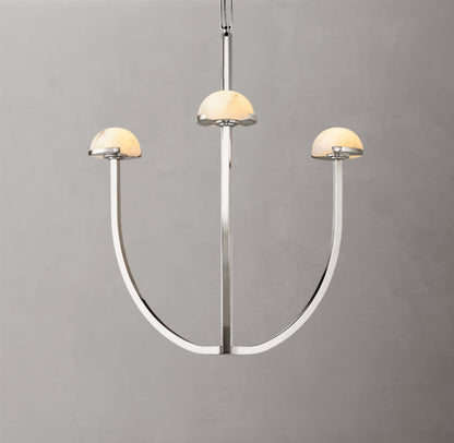 Solenne Alabaster Hemisphere Chandelier