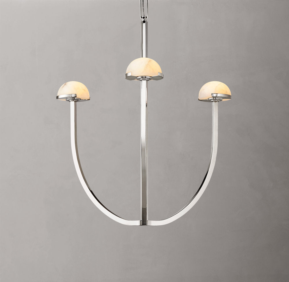 Solenne Alabaster Hemisphere Chandelier