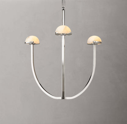 Solenne Alabaster Hemisphere Chandelier