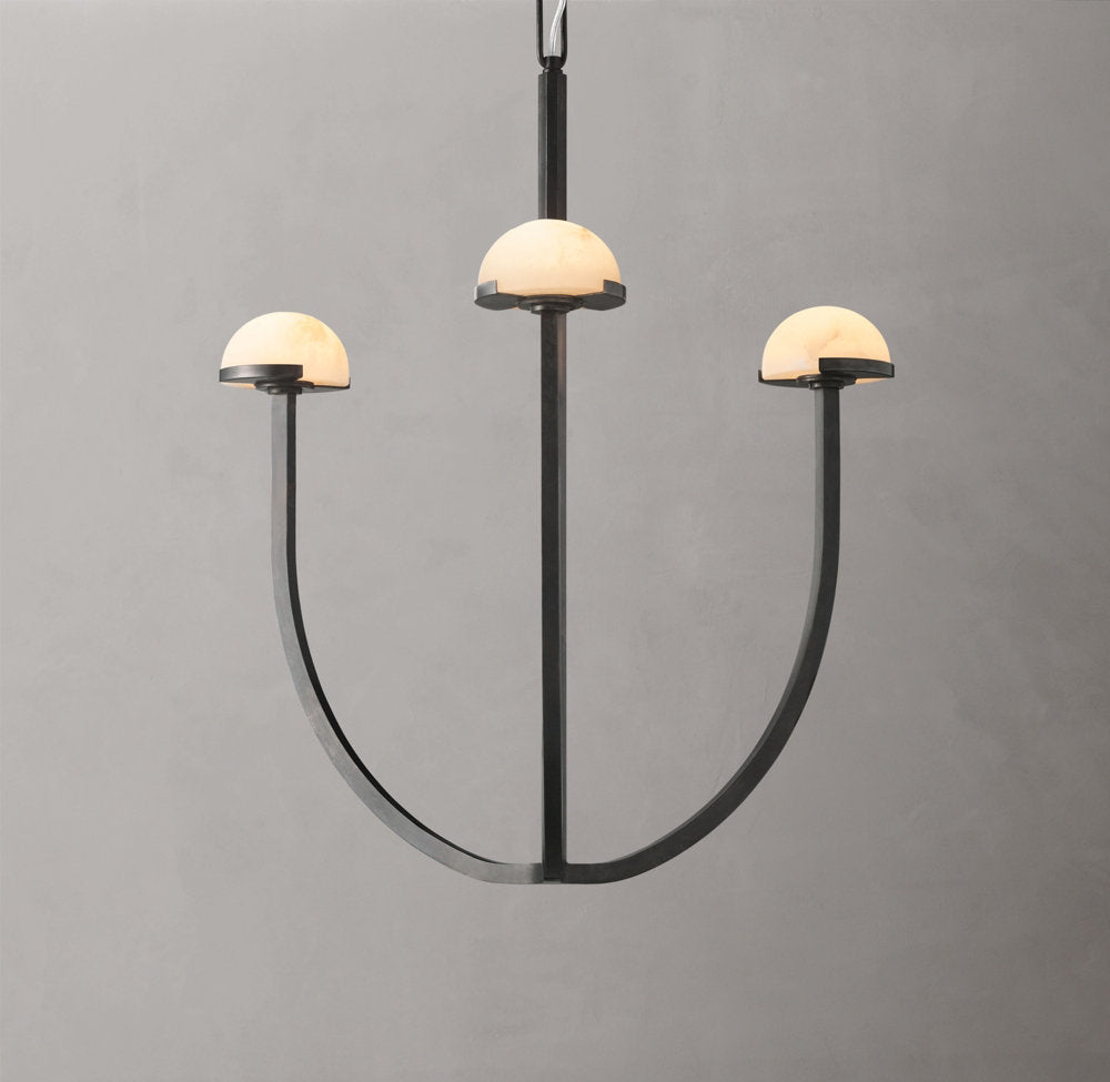 Solenne Alabaster Hemisphere Chandelier