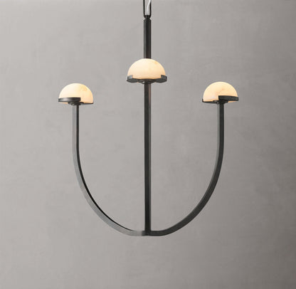 Solenne Alabaster Hemisphere Chandelier