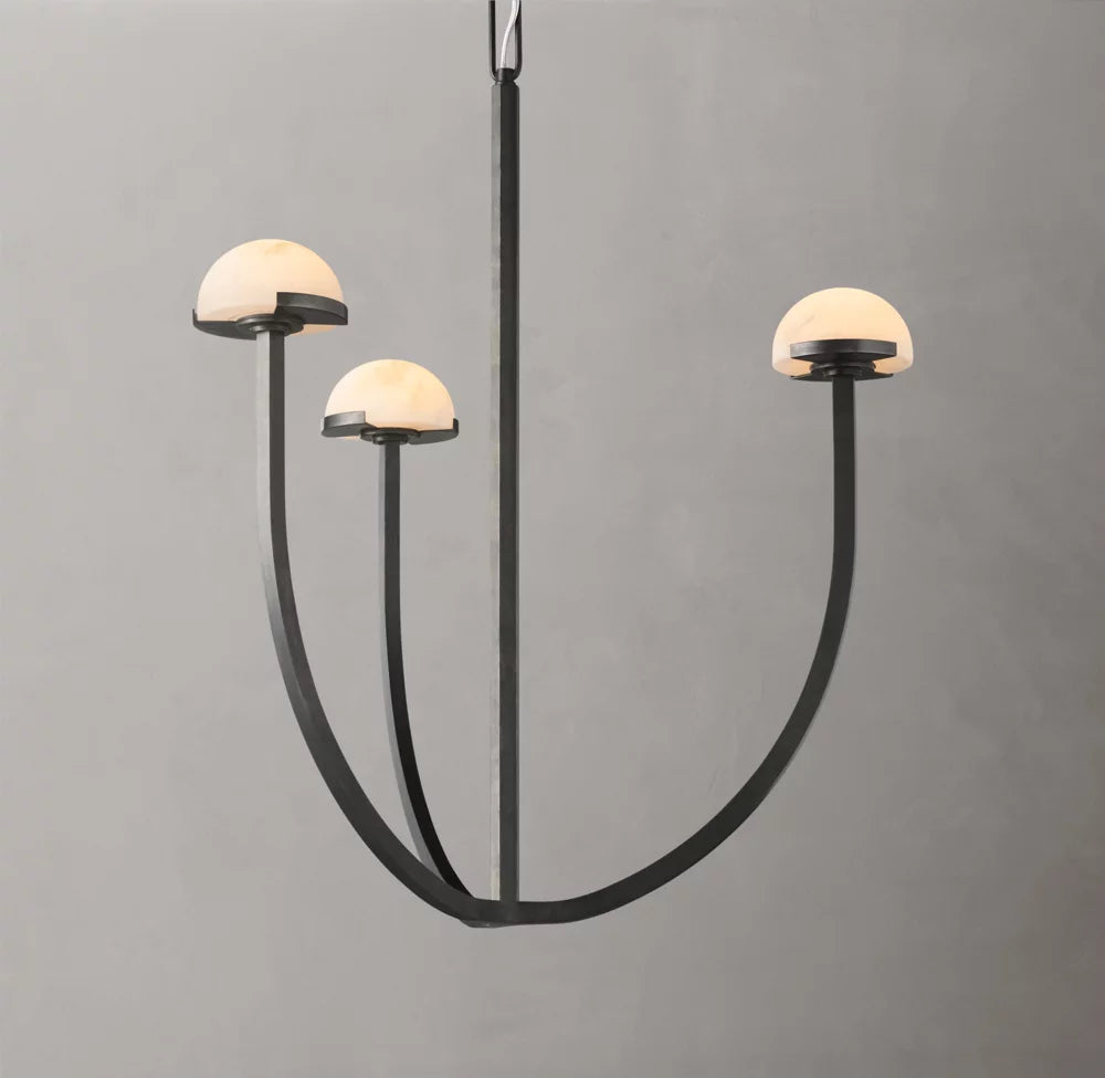 Solenne Alabaster Hemisphere Chandelier