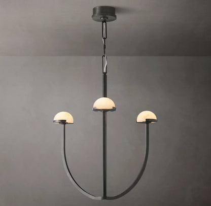 Solenne Alabaster Hemisphere Chandelier