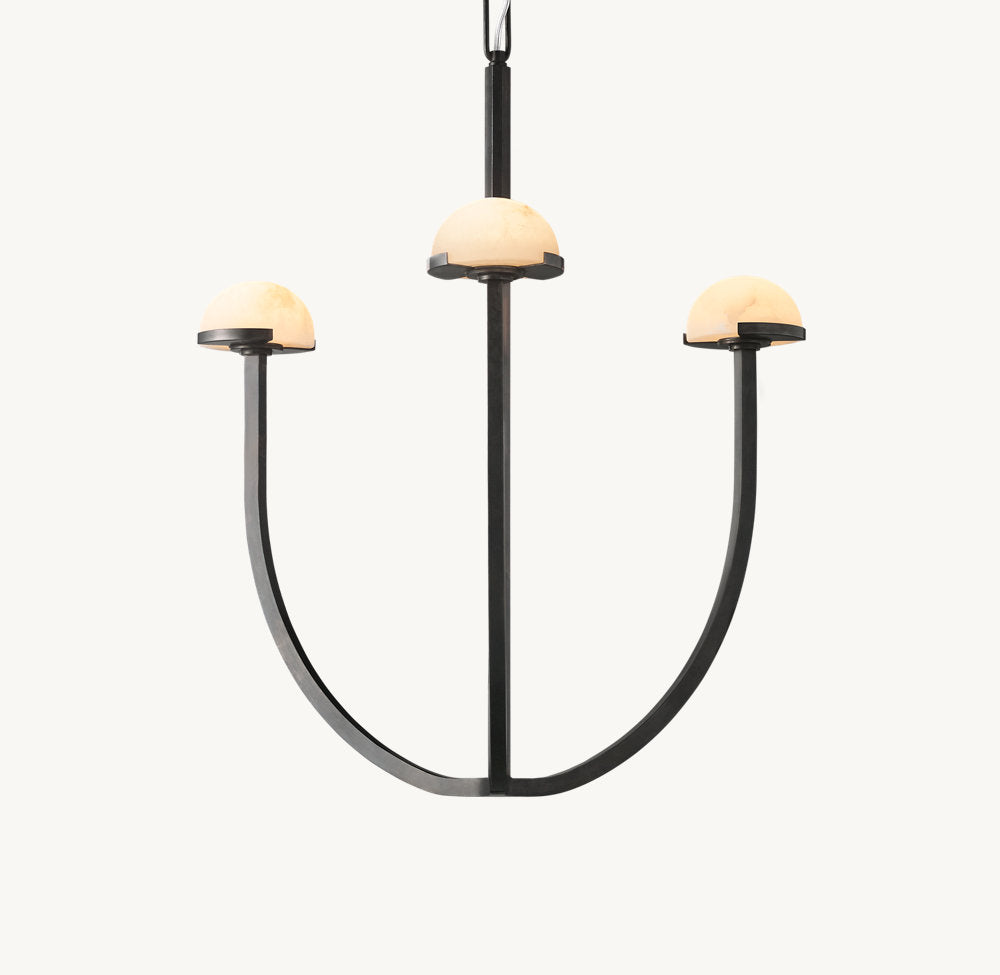 Solenne Alabaster Hemisphere Chandelier