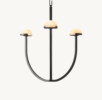 Solenne Alabaster Hemisphere Chandelier