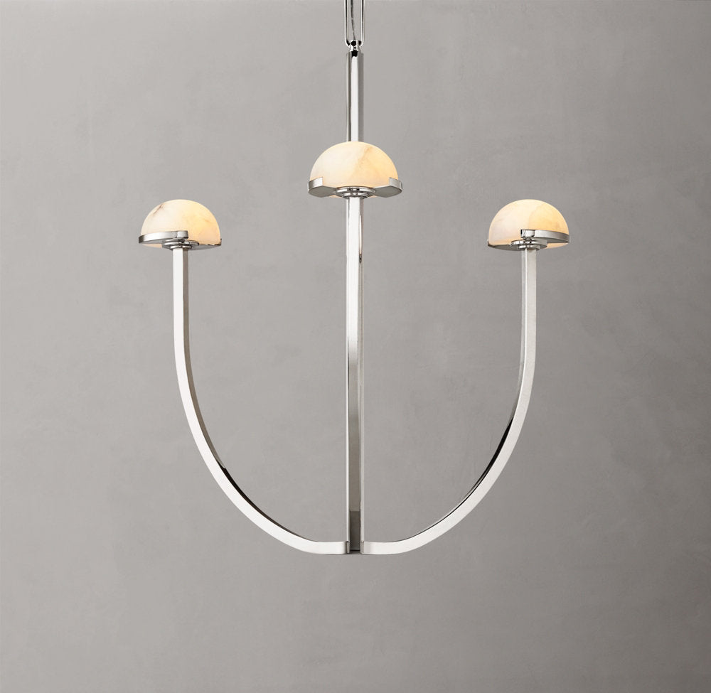 Solenne Alabaster Hemisphere Chandelier