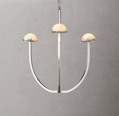 Solenne Alabaster Hemisphere Chandelier