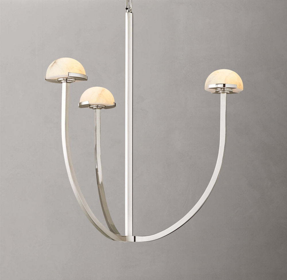 Solenne Alabaster Hemisphere Chandelier