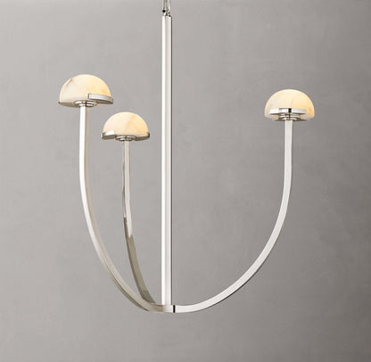 Solenne Alabaster Hemisphere Chandelier