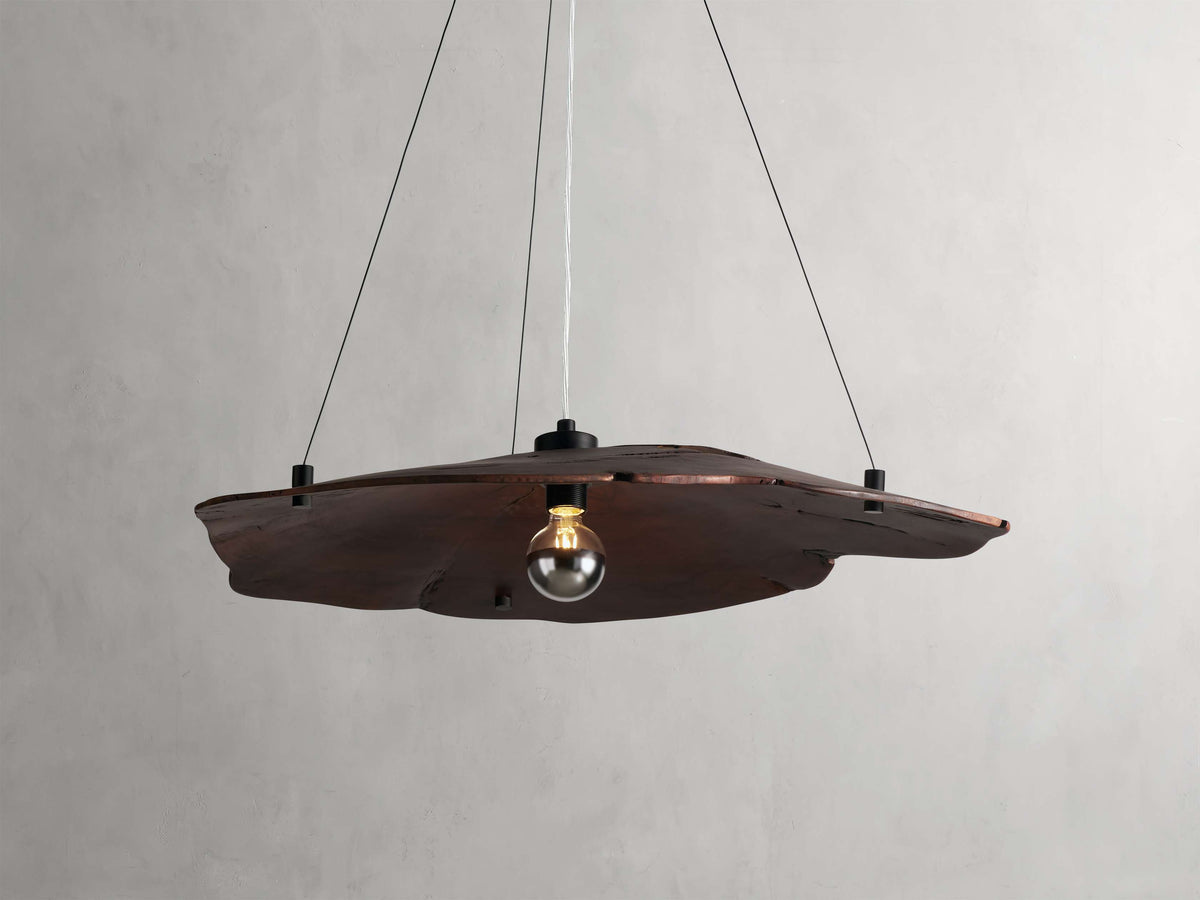 Sun-Dried Milpa Wood Dome Chandelier