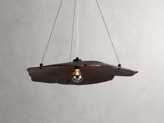 Sun-Dried Milpa Wood Dome Chandelier