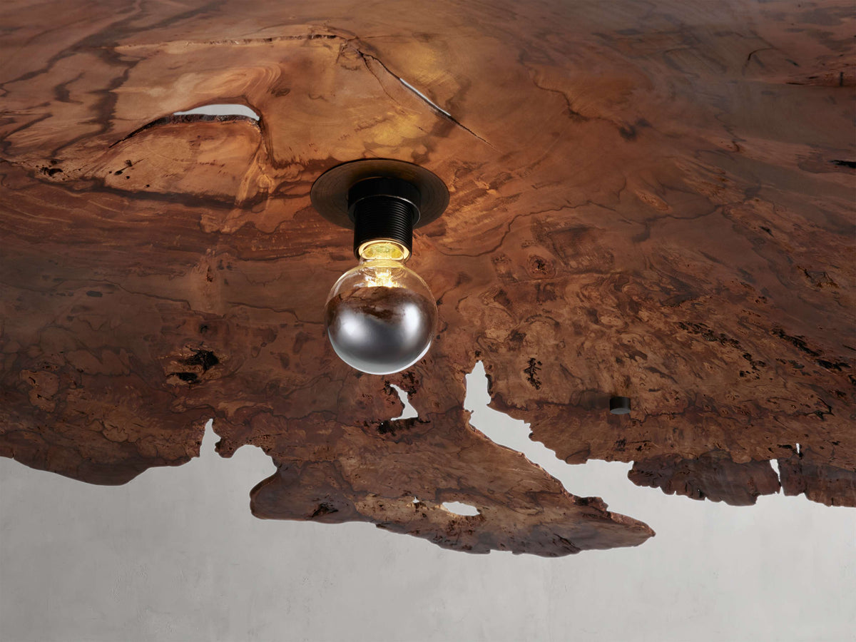 Sun-Dried Milpa Wood Dome Chandelier