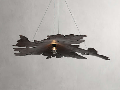 Sun-Dried Milpa Wood Dome Chandelier