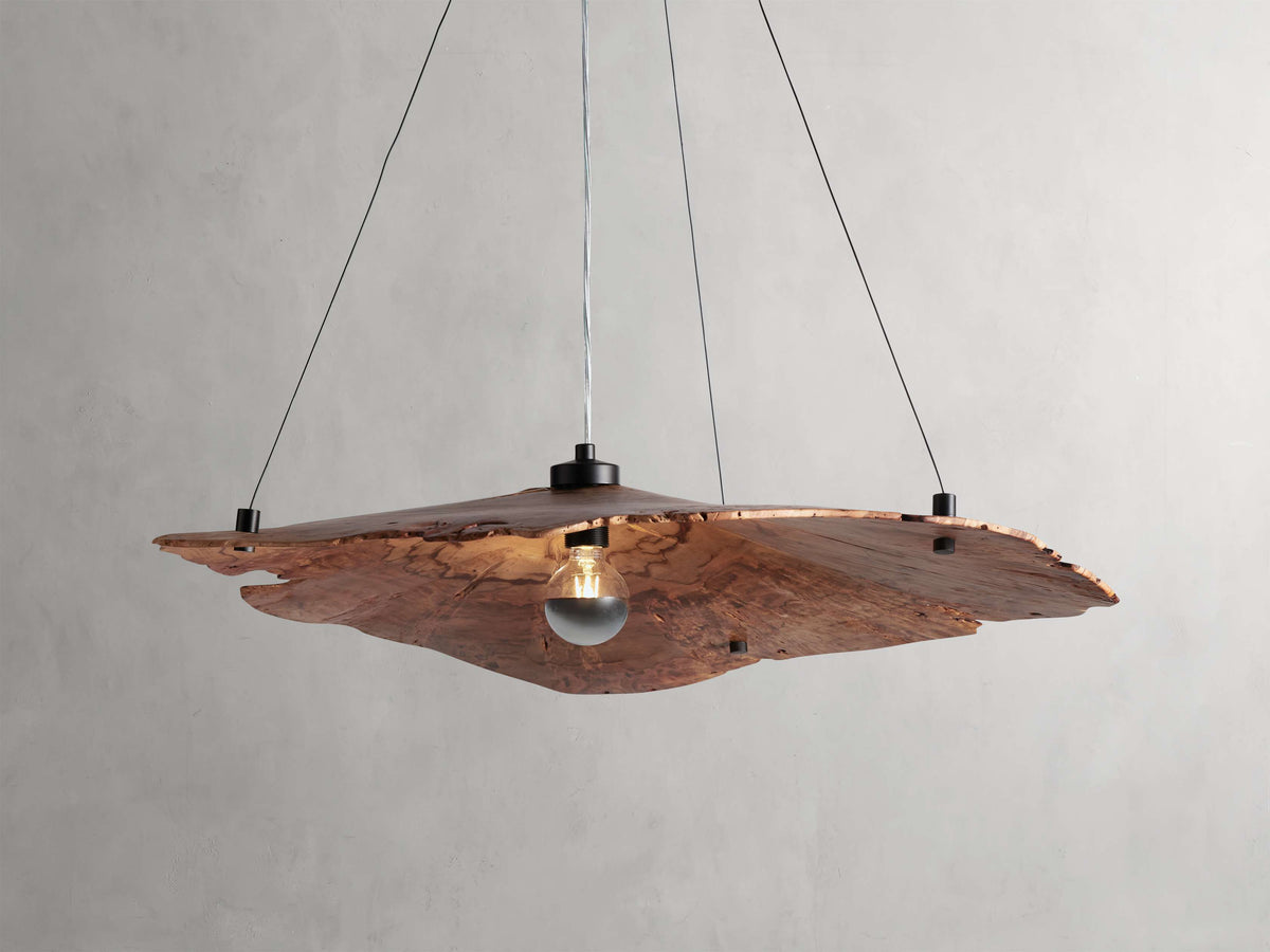 Sun-Dried Milpa Wood Dome Chandelier