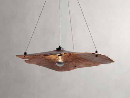 Sun-Dried Milpa Wood Dome Chandelier