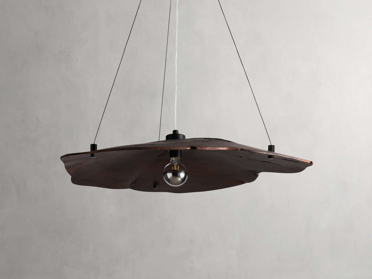 Sun-Dried Milpa Wood Dome Chandelier